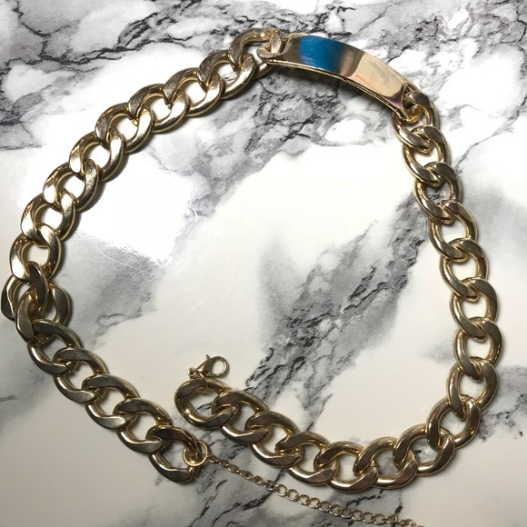 Chunky Gold Chain Necklace - Picture 2 of 8